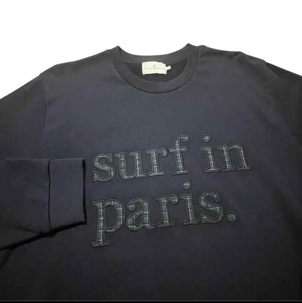 Cuisse De Grenouille Sweater Mens Large Navy Surf In Paris Cotton Portugal MINT